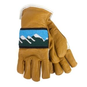 ASTIS Beaded Mountain Leather Gloves KESTRAL sz S made USA polartech NWT